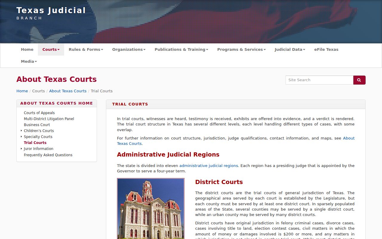 Kimble County court records by Texas trial court type